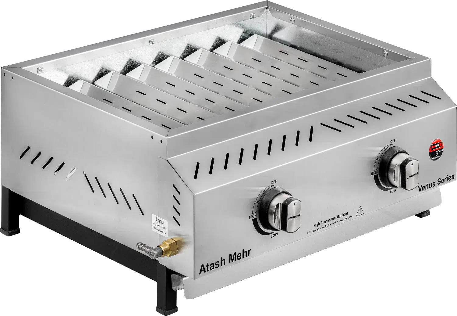 کباب پز گازی استیل برند آتش مهر|اجاق گاز و لوازم برقی پخت‌وپز|تهران, بهارستان|دیوار