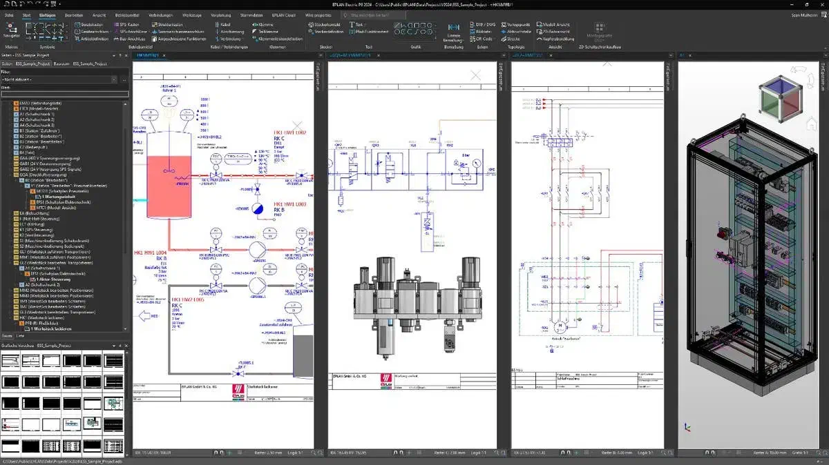 نقشه کشی الکتریکال Eplan P8|خدمات پیشه و مهارت|اردبیل, |دیوار