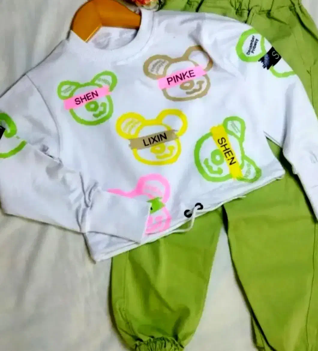 بلوز شلوار ست آستین فینگری|کفش و لباس بچه|بهشهر, |دیوار