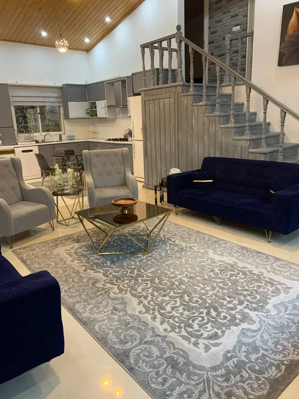 ست مبلمان راحتی ۷نفره با ناهار خوری ۸ نفره|مبلمان خانگی و میز عسلی|نوشهر, |دیوار