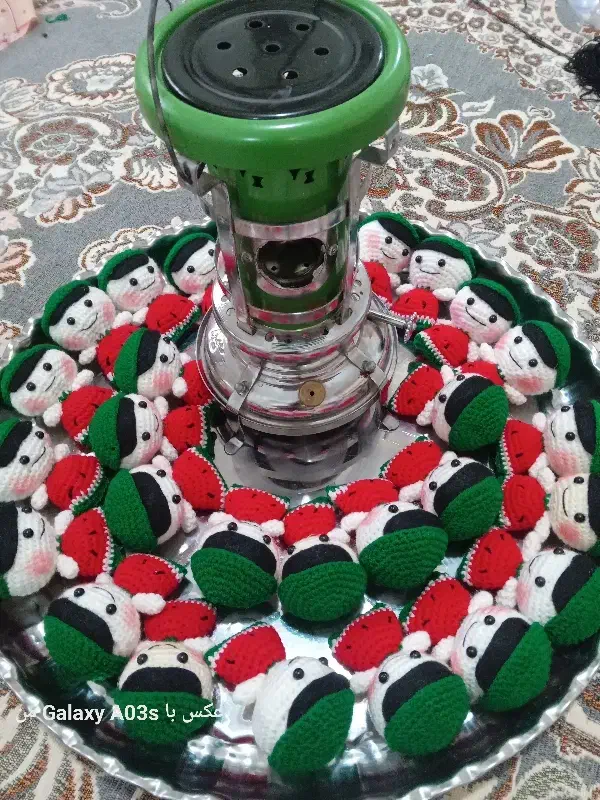 عروسک گیفت بافتنی هندوانه|صنایع دستی و سایر لوازم تزئینی|قم, هفت تیر|دیوار