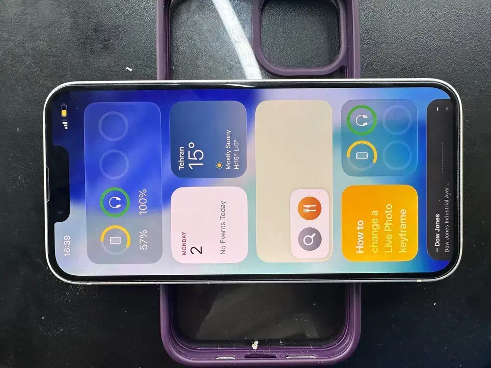 گوشی 14 نرمال باتری 100|موبایل|مسجد سلیمان, |دیوار