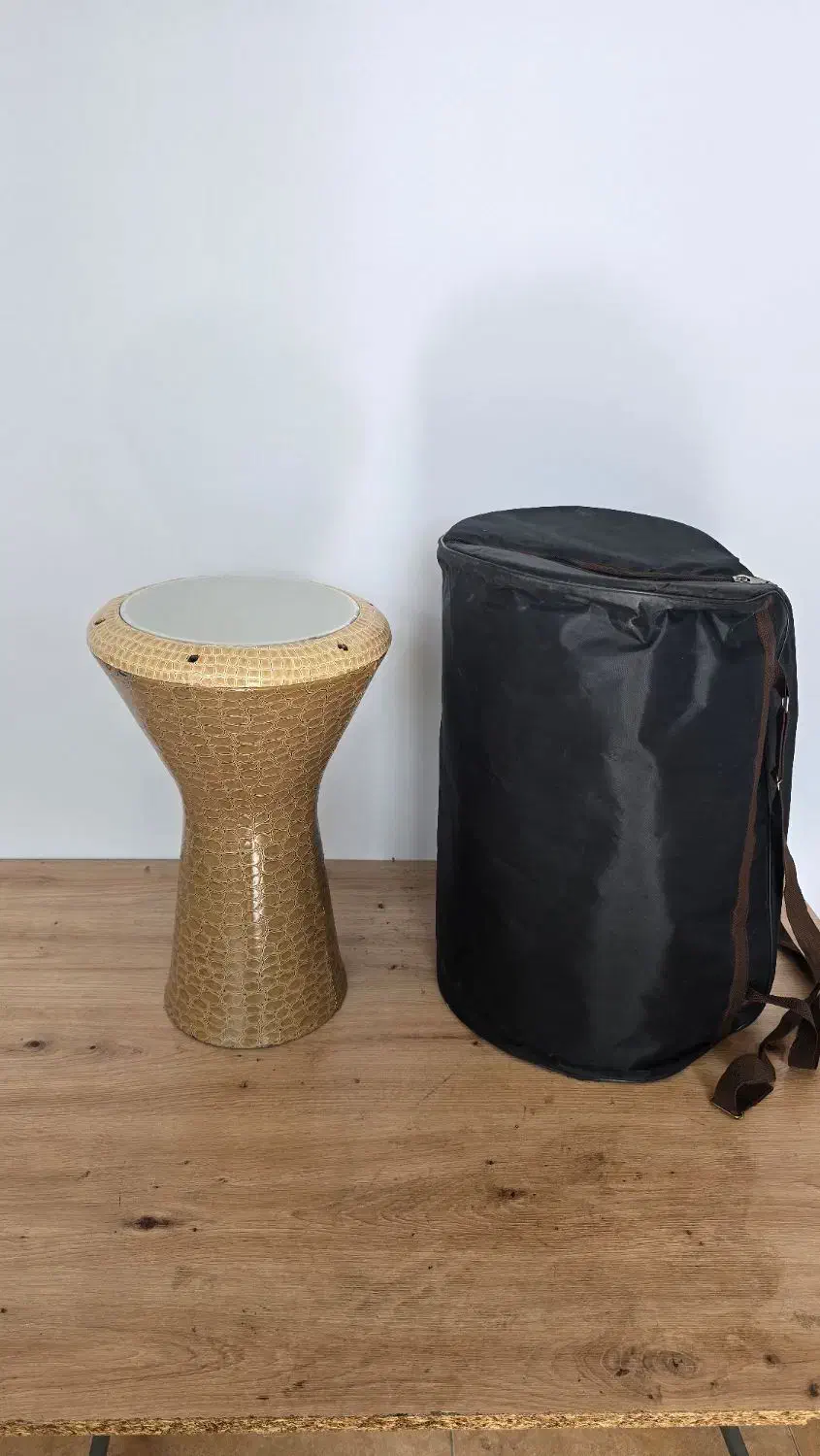 تیمپو تنبک چرم  با کیف کاور|سازهای سنتی|گرگان, |دیوار