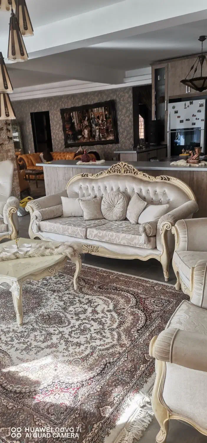 مبلمان استیل 9 نفره|مبلمان خانگی و میز عسلی|چالوس, |دیوار