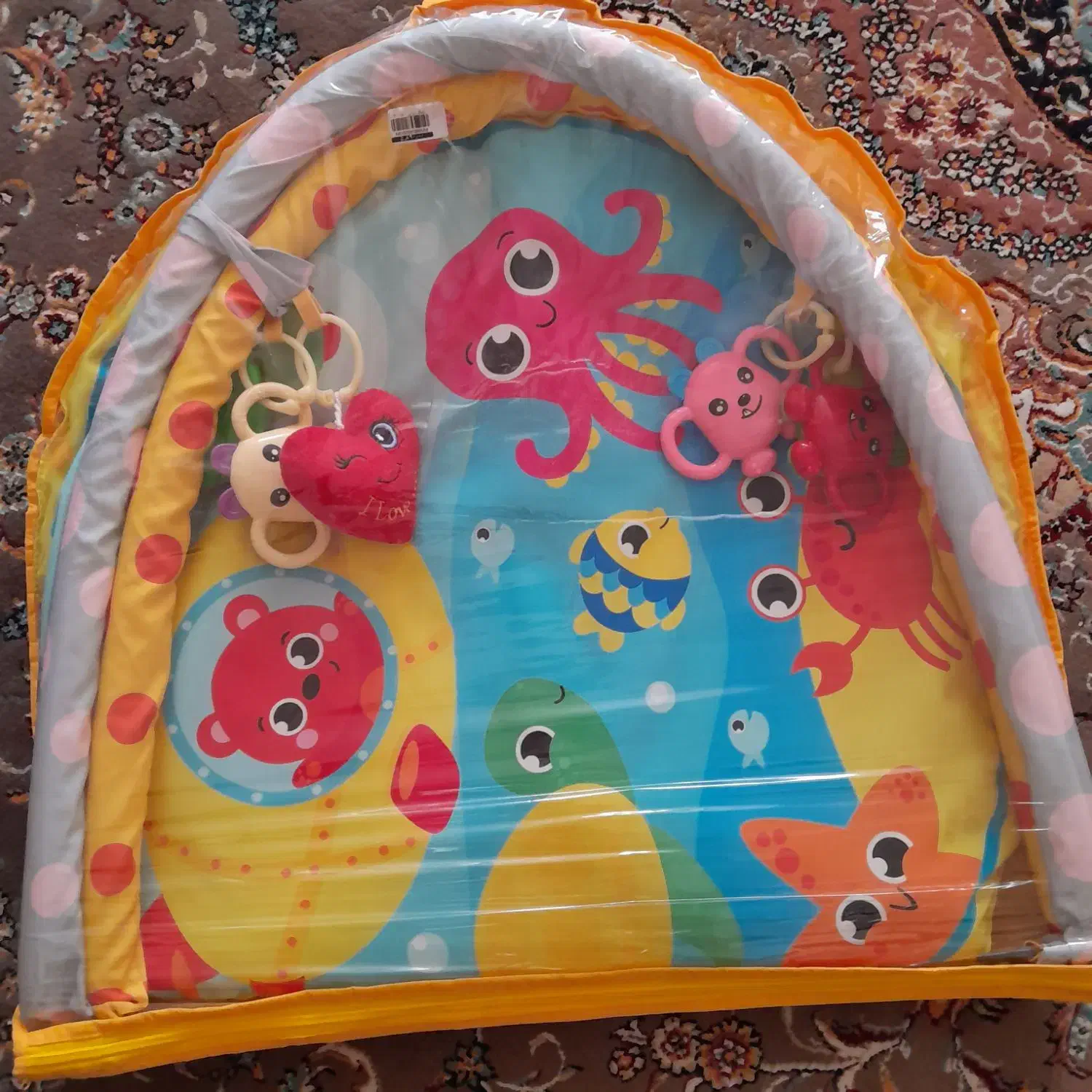 گهواره چوبی نو و تشک بازی نو وتشک گارددار|تخت و صندلی بچه|اصفهان, شفق|دیوار