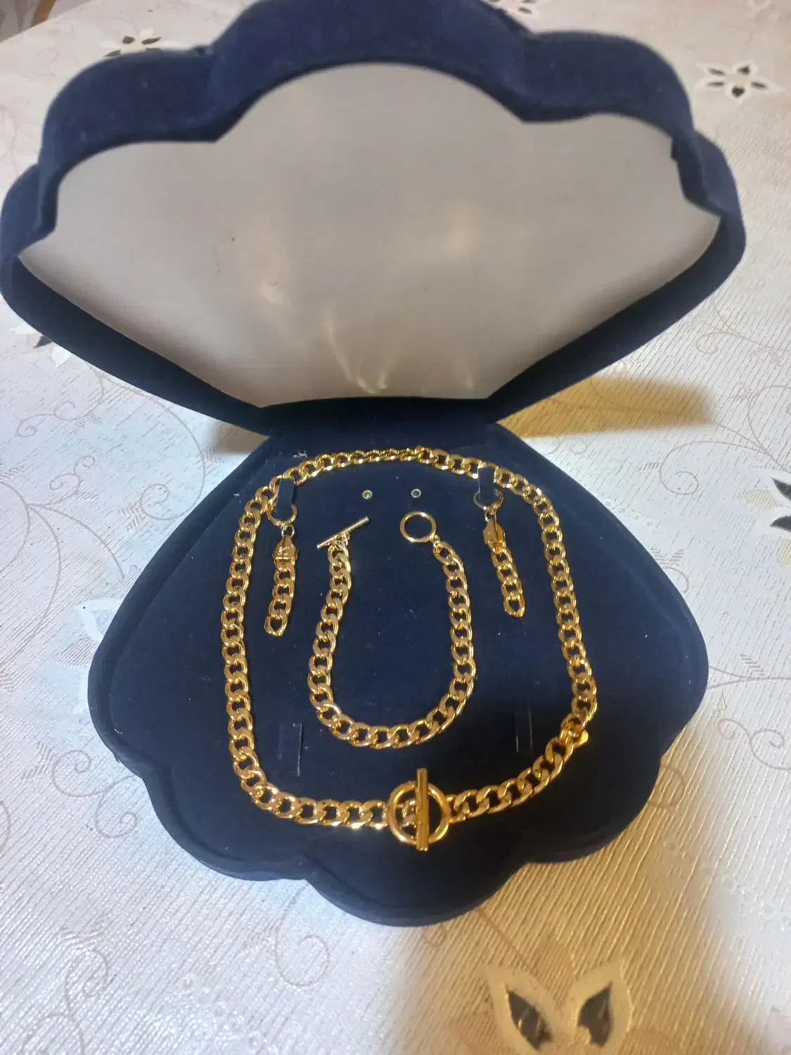 سرویس ورساج ست زنجیروگوشواره دستبند بدلیجات النگو|بدلیجات|فردیس, خیام شرقی|دیوار