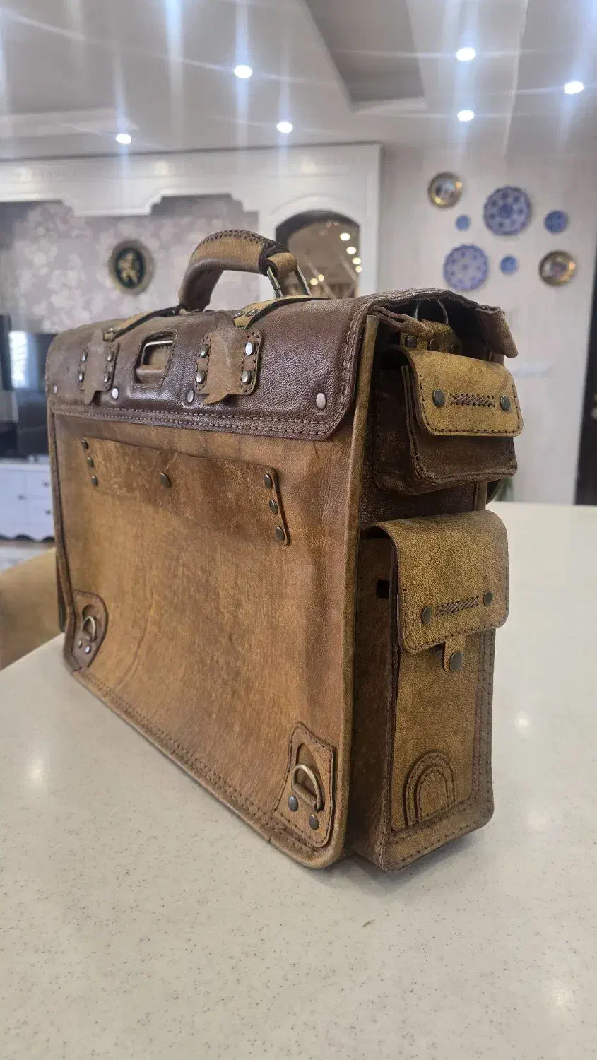 کیف دستی دوز چرمی به قیمت کارگاه|کیف، کفش، کمربند|شیراز, فرهنگ شهر|دیوار