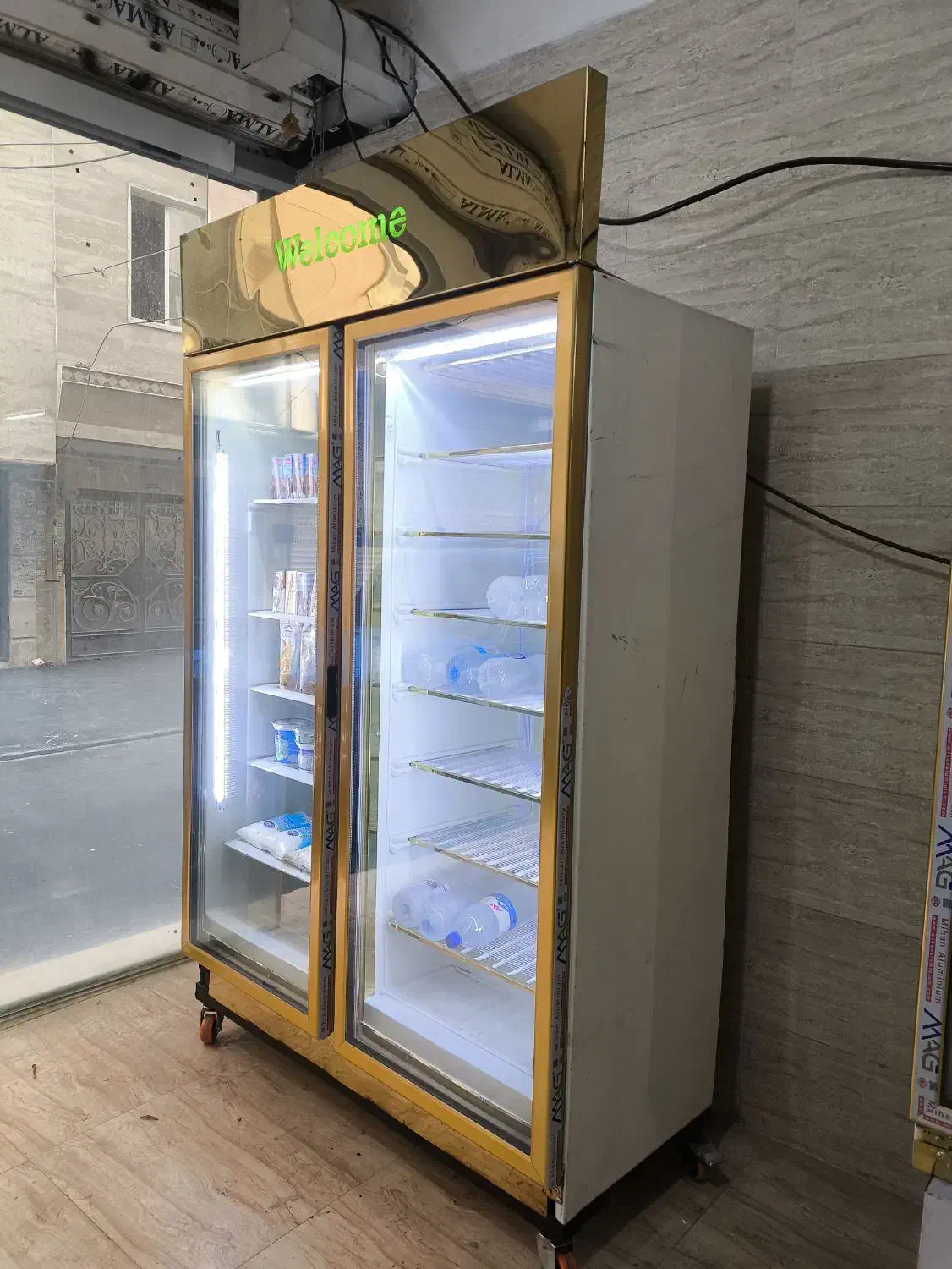 یخچال و فریزر دوقلو استیل طلایی دو موتوره|فروشگاه و مغازه|تهران, دولتخواه جنوبی|دیوار