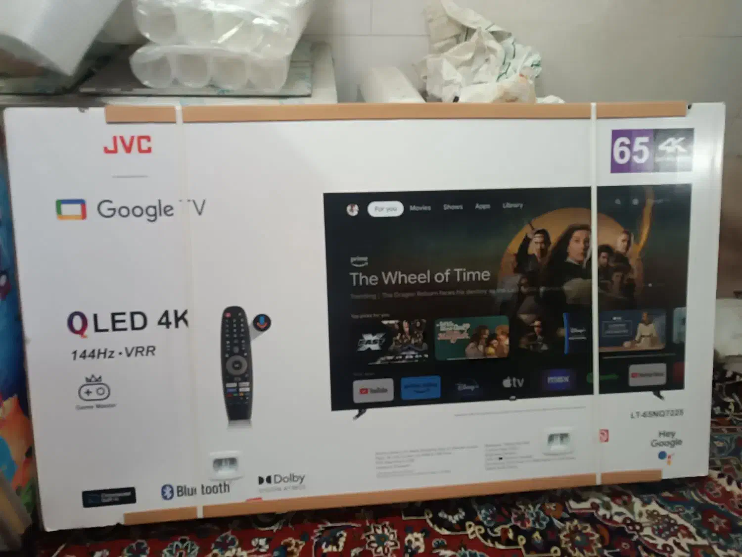 تلویزیون ال ای دی ۶۵ اینچ جی وی سی مدل NQ72754K-|تلویزیون و پروژکتور|قم, زنبیل آباد|دیوار