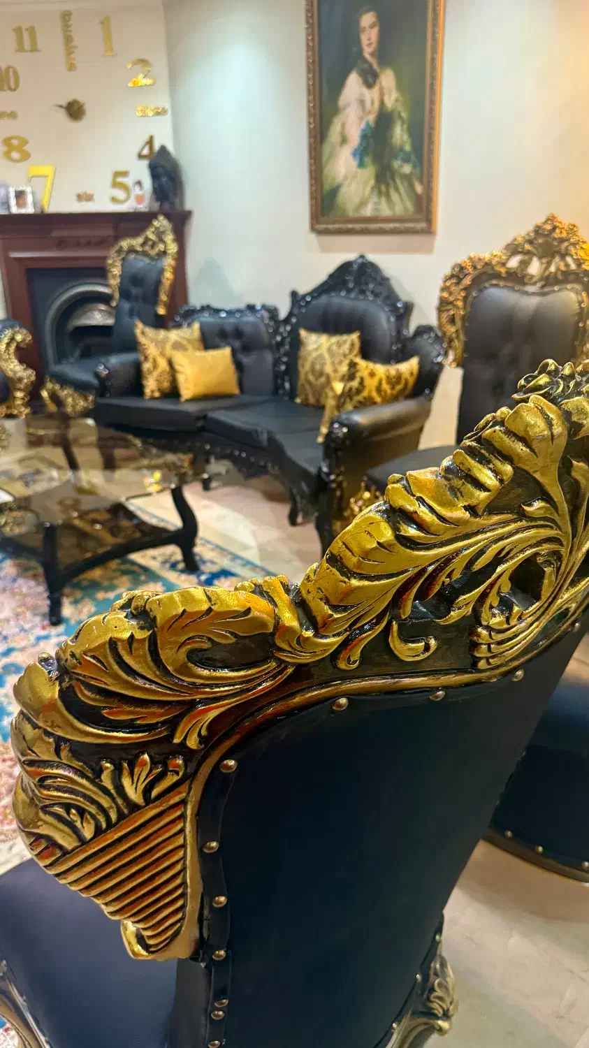 مبل ۹ نفره دو رو منبت میز و عسلی|مبلمان خانگی و میز عسلی|تهران, شهرآرا|دیوار