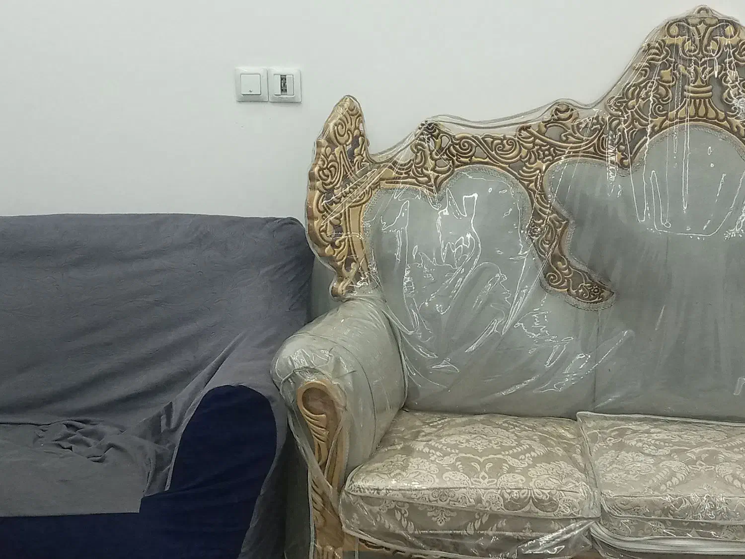 دودست مبل با یک سرویس خواب|تخت و سرویس خواب|رفسنجان, |دیوار