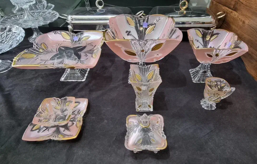 سرویس کریستال اصل ژاپن|ظروف سرو و پذیرایی|کرج, مصباح|دیوار