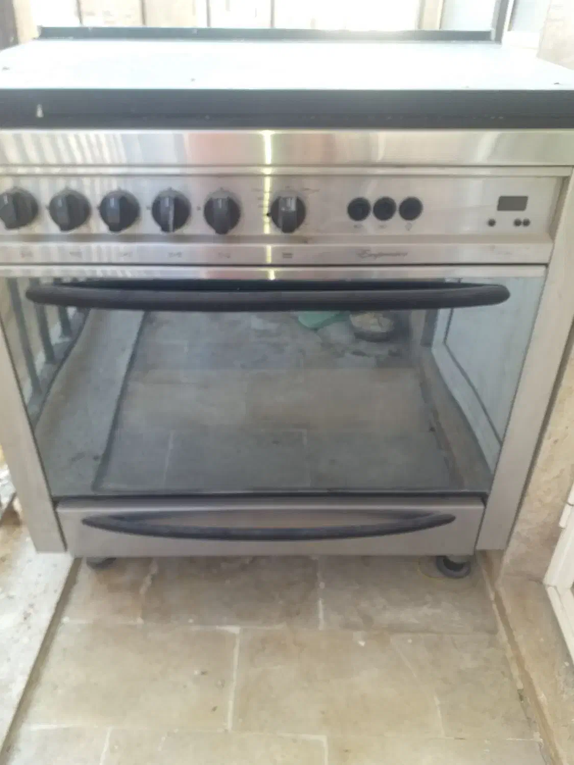 اجاق گاز فر دار تمام استیل|اجاق گاز و لوازم برقی پختوپز|اردبیل, |دیوار