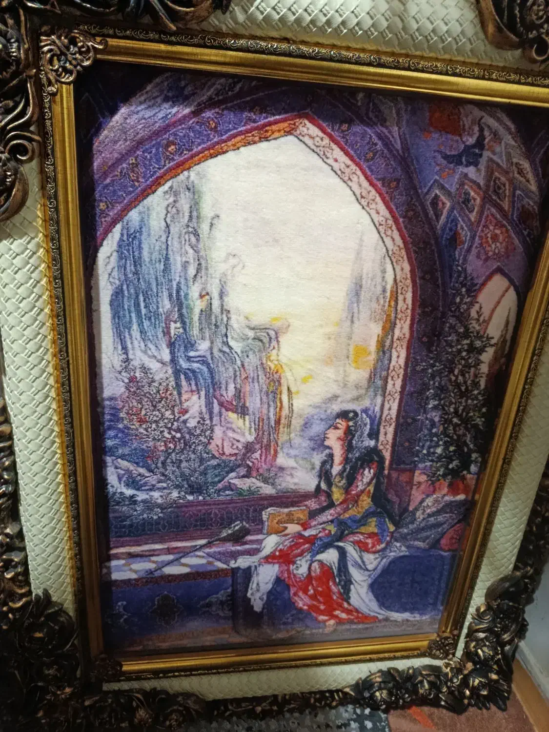 تابلوفرش ماشینی|تابلو فرش|رشت, سعدی (تختی)|دیوار