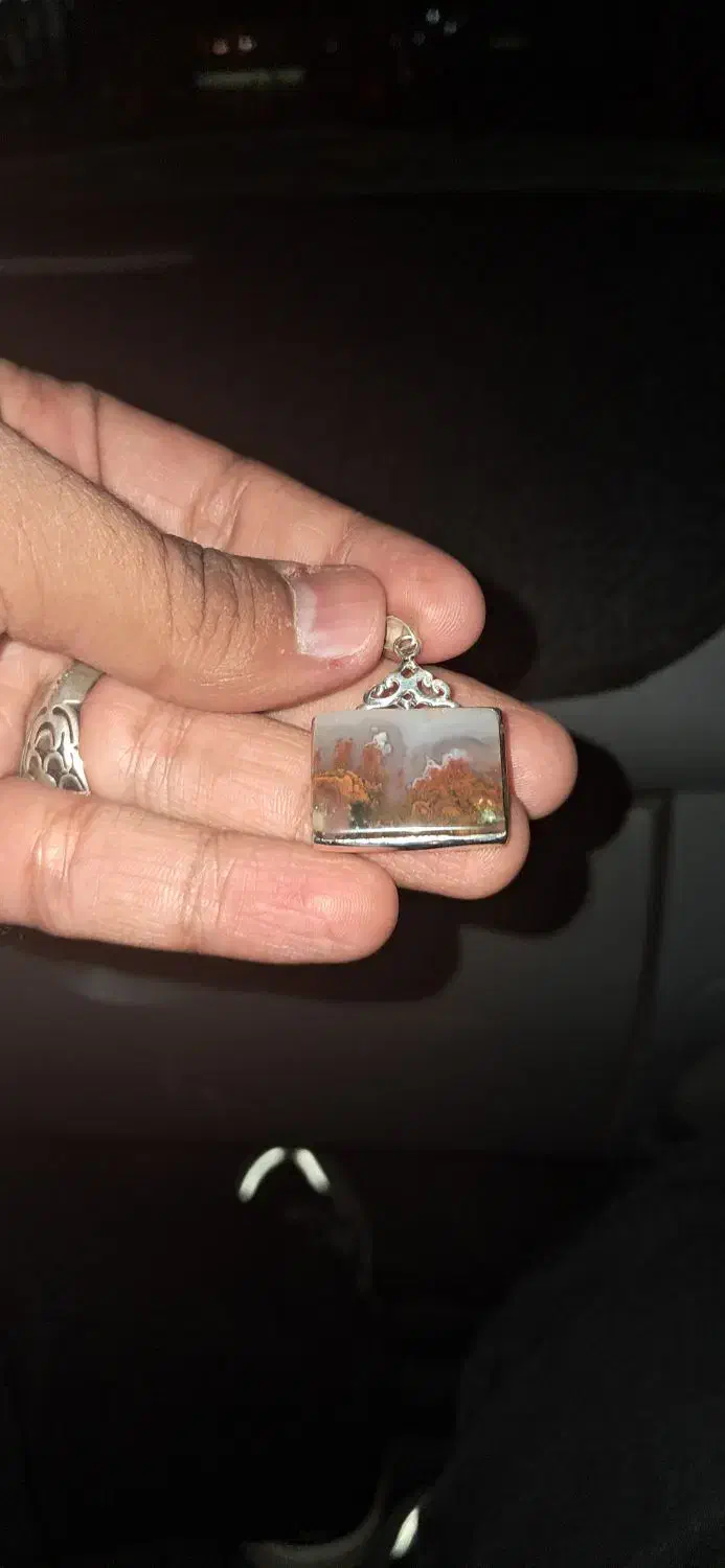 پلاک نقره شجر پائیزی|جواهرات|کرمان, |دیوار