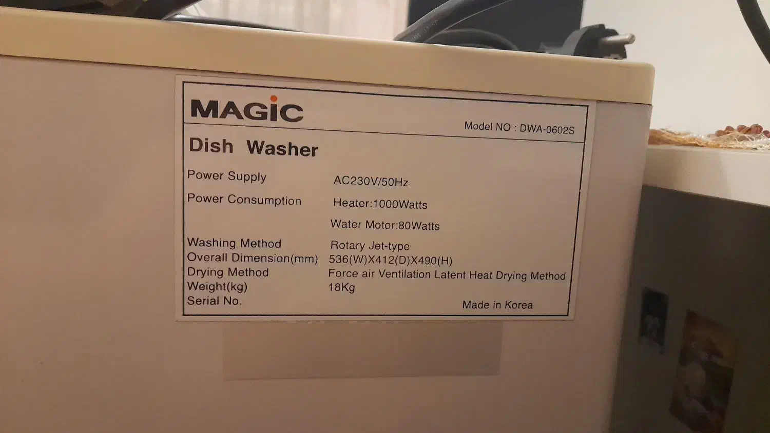 ماشین ظرفشویی 6 نفره مجیک|ماشین ظرفشویی|فردیس, داوری|دیوار
