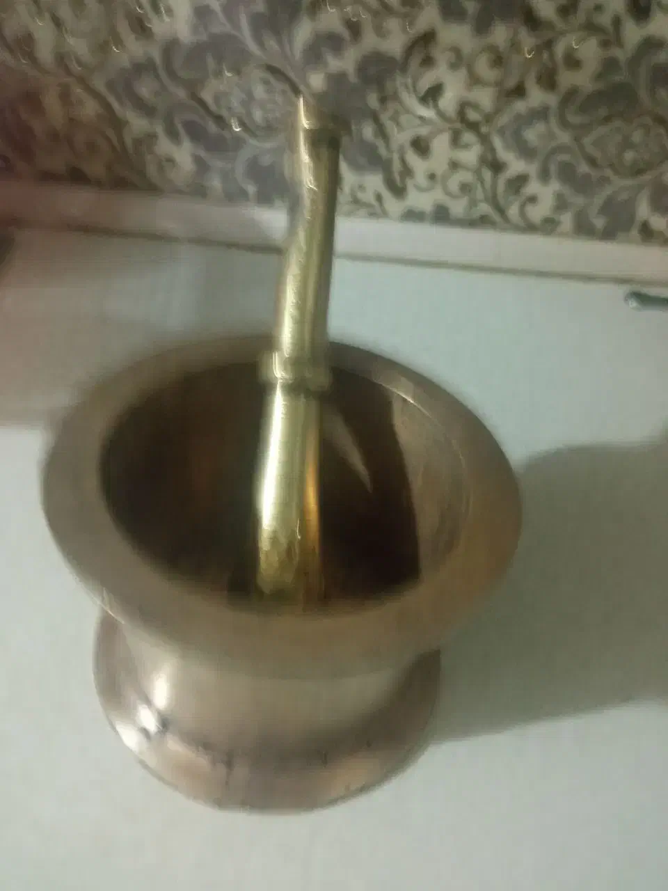 هاونگ قدیمی برنجی پنج کیلو نیم|کلکسیون اشیاء عتیقه|تهران, دولاب|دیوار