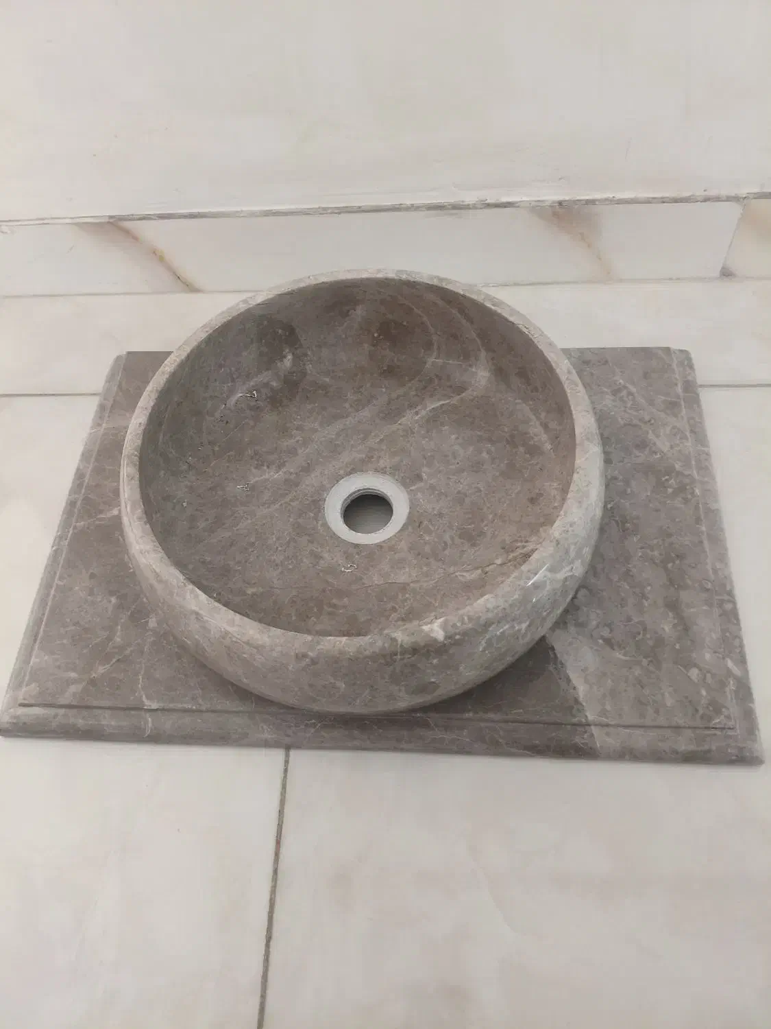 روشویی سنگ روشویی لگن سنگی|لوازم سرویس بهداشتی|کرمانشاه, |دیوار