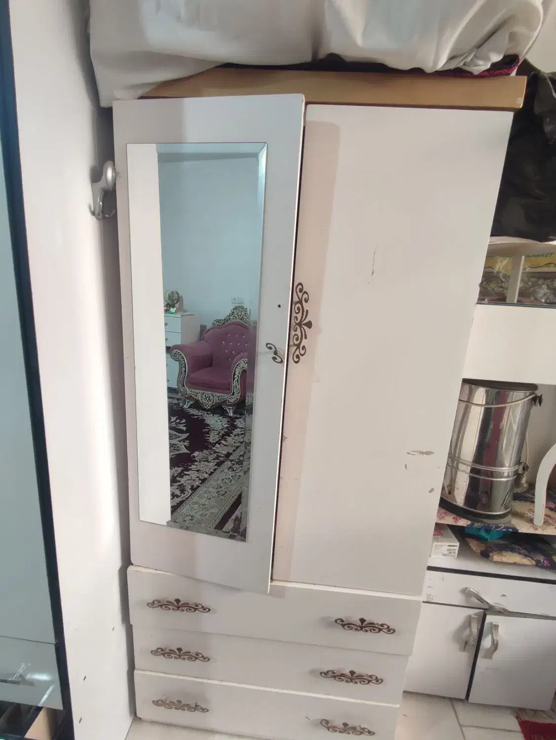 کمد لباس گنجه|جاکفشی، کمد، دراور|فیروزه, |دیوار