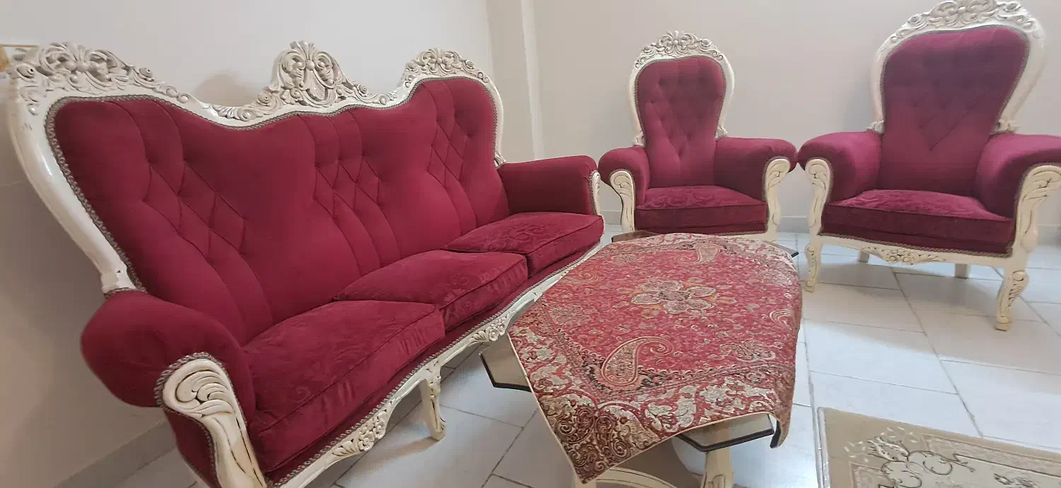 یکدست مبل وناهار خوری|مبلمان خانگی و میز عسلی|گرگان, |دیوار