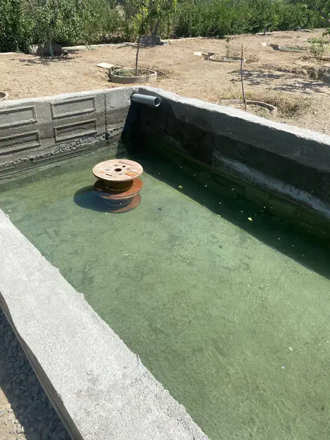 باغ فنس شده همراه استخر و بنا ترشنبه|فروش زمین و ملک کلنگی|اسلامشهر, ترشنبه|دیوار