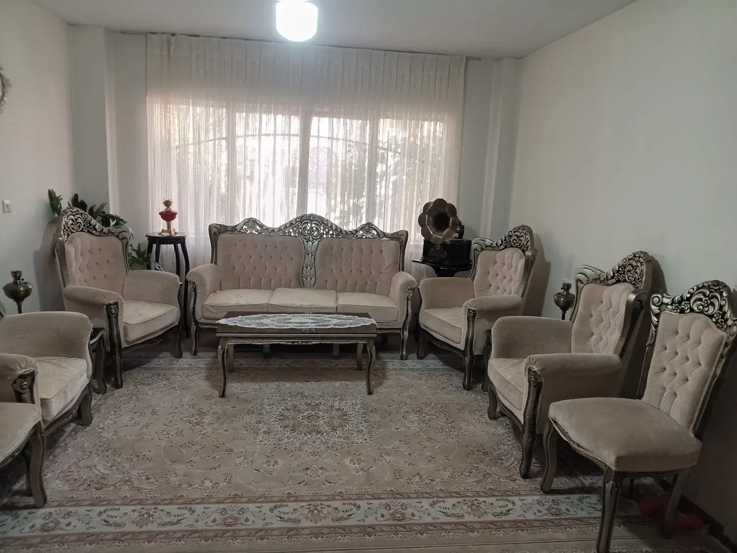 مبلمان ۹ نفره منبت کار دست|مبلمان خانگی و میز عسلی|محمدیه-قزوین, |دیوار