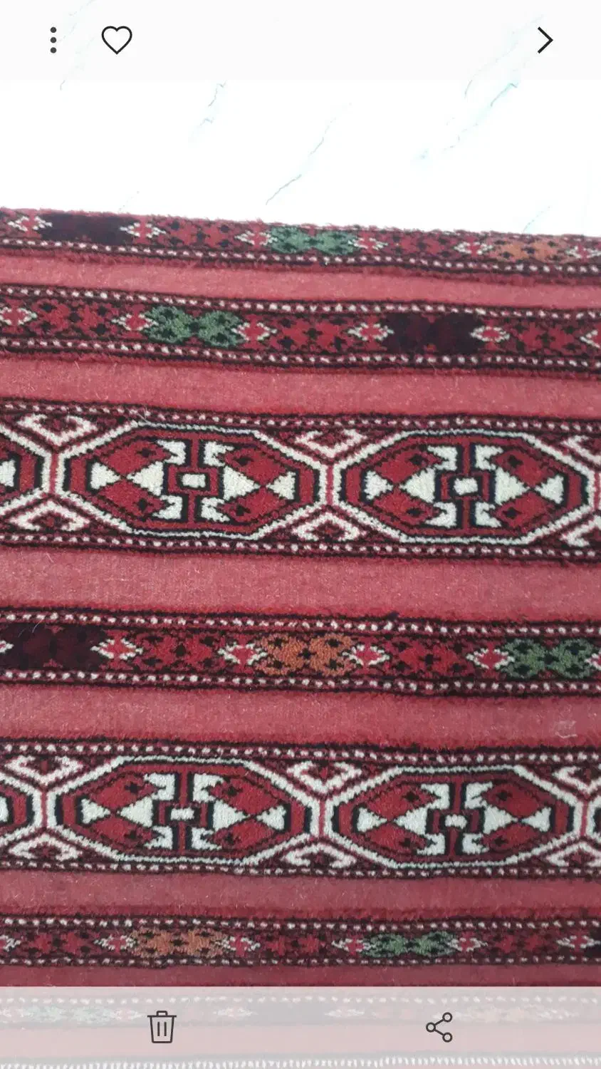 پشتی دست باف ترکمنی نو|پشتی|گنبد کاووس, |دیوار