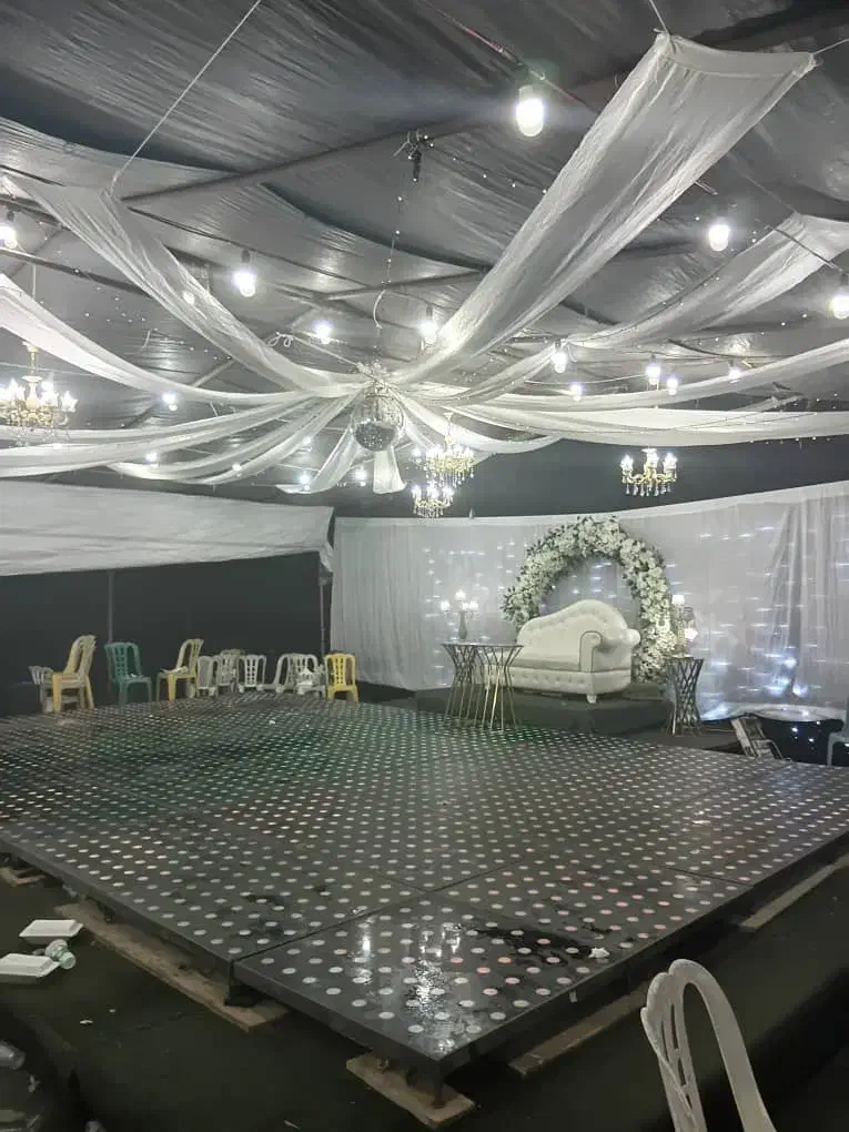 نصب داربست عروسی با تشریفات کامل|خدمات پذیرایی، مراسم|توتکابن, |دیوار