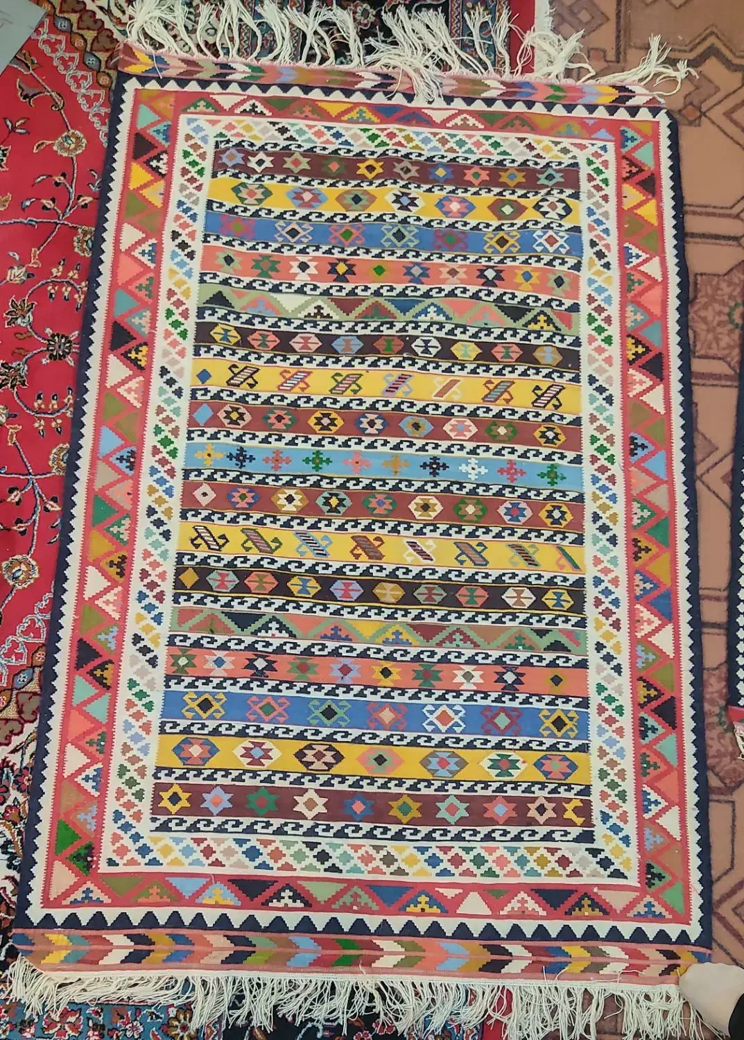 گلیم|گلیم، جاجیم، گبه|فیروزآباد (فارس), |دیوار