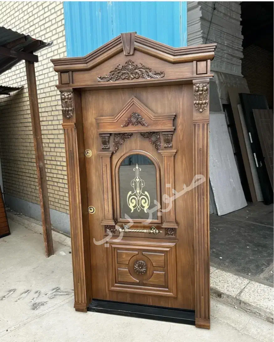 درب چوبی تاج دار|مصالح و تجهیزات ساختمان|اهواز, زوویه ۲|دیوار