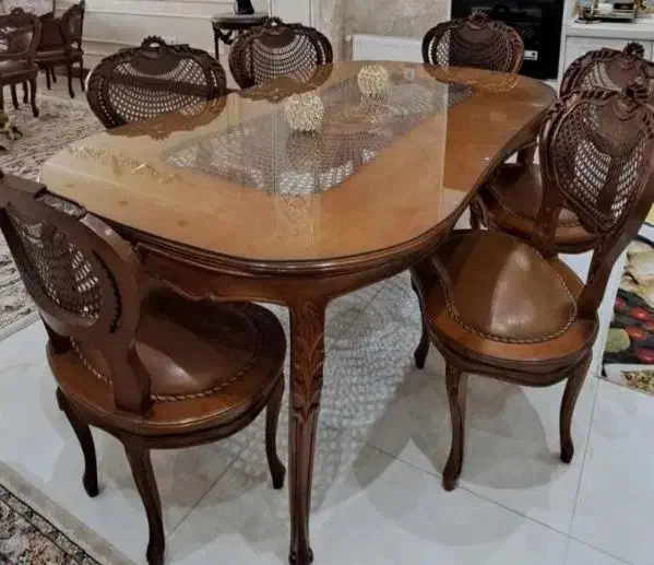 سرویس مبل و ناهارخوری ۶ نفره آنتیک یونانی|مبلمان خانگی و میز عسلی|اسلامشهر, مطهری|دیوار