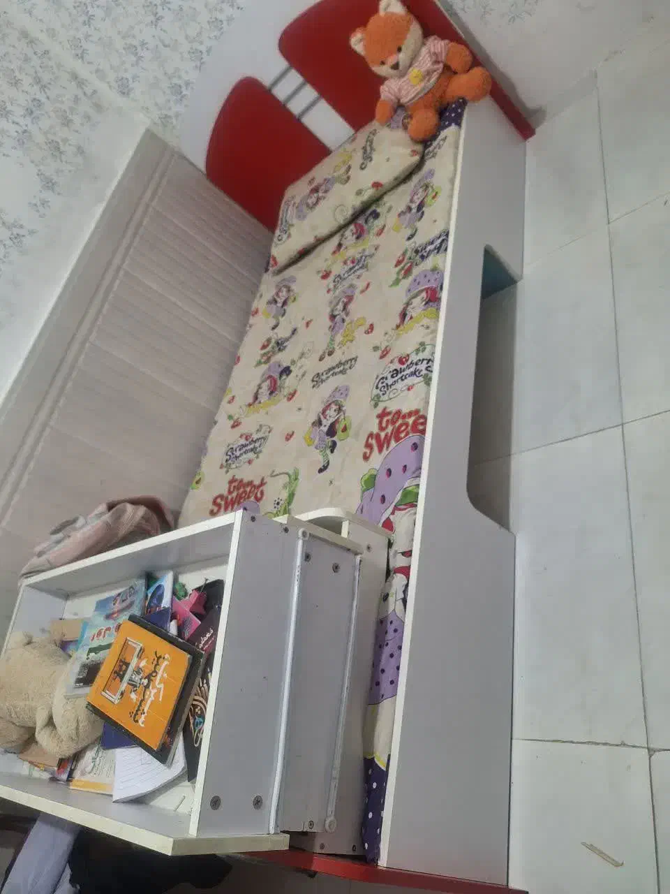 تخت نوجوان دخترانه|تخت و سرویس خواب|مشهد, رده|دیوار