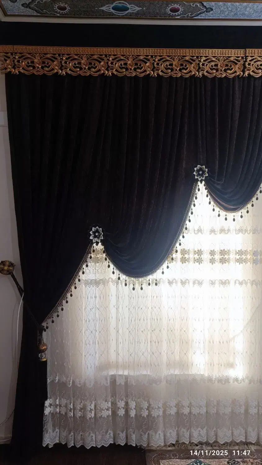 پرده سلطنتی شیک و نو|پرده، رانر، رومیزی|کازرون, |دیوار