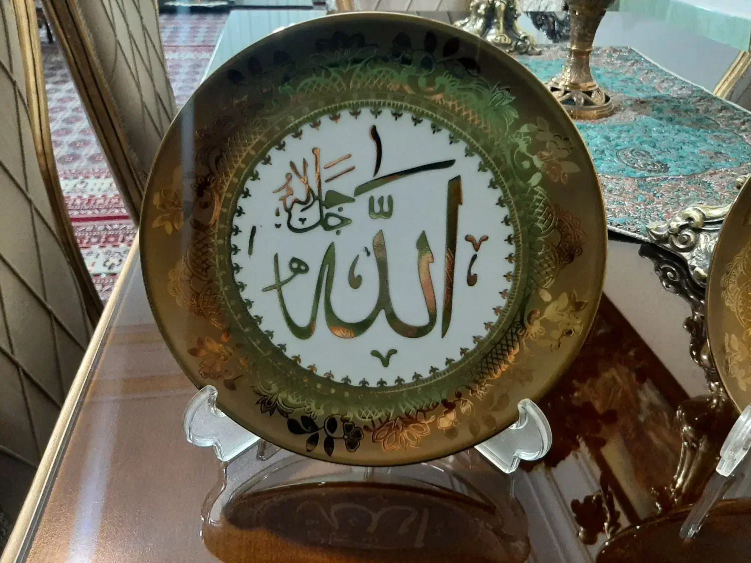 دو عدد بشقاب تزئینی|صنایع دستی و سایر لوازم تزئینی|نهاوند, |دیوار