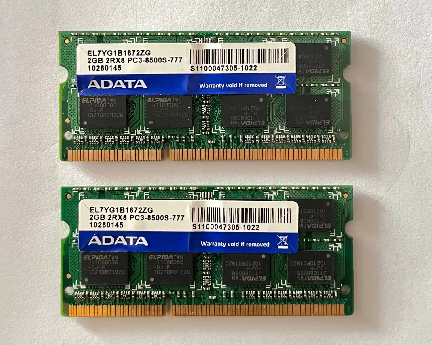 دو عدد رم Adata 2GB DDR3 SO-DIMM|قطعات و لوازم جانبی رایانه|اندیشه, شهرک صدف|دیوار