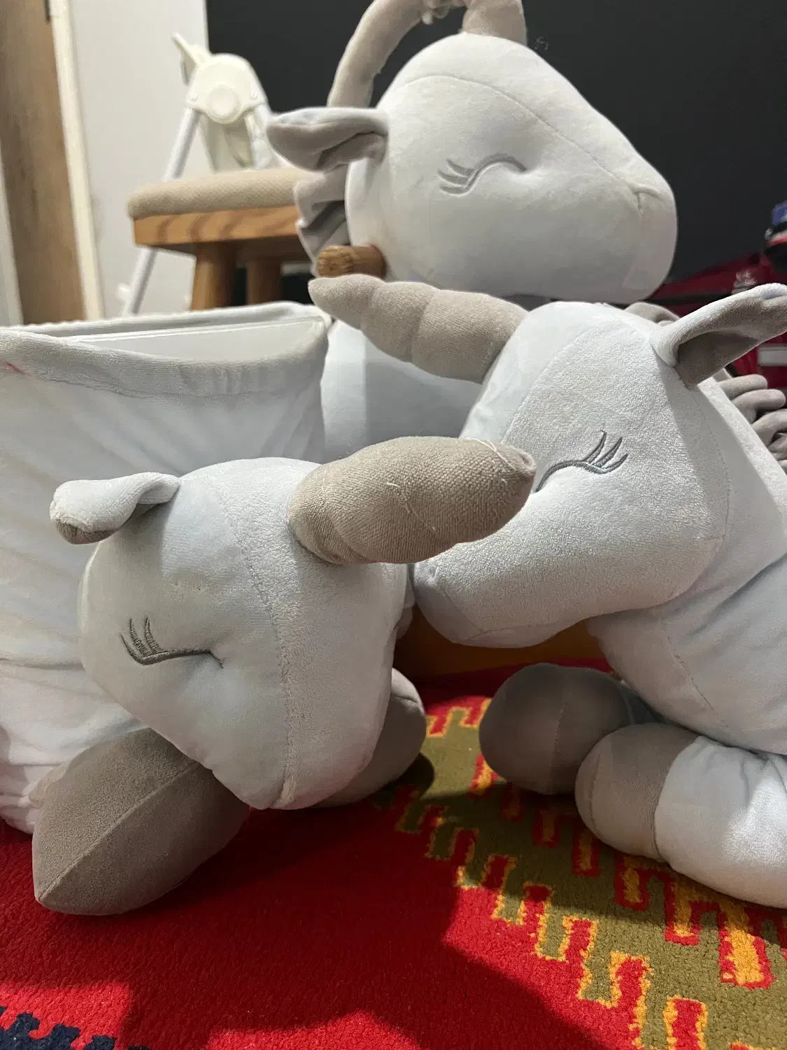 ست سطل آشغال و راکر و جای دستمال کاغذی اتاق کودک|اسباب و اثاث بچه|بابلسر, |دیوار