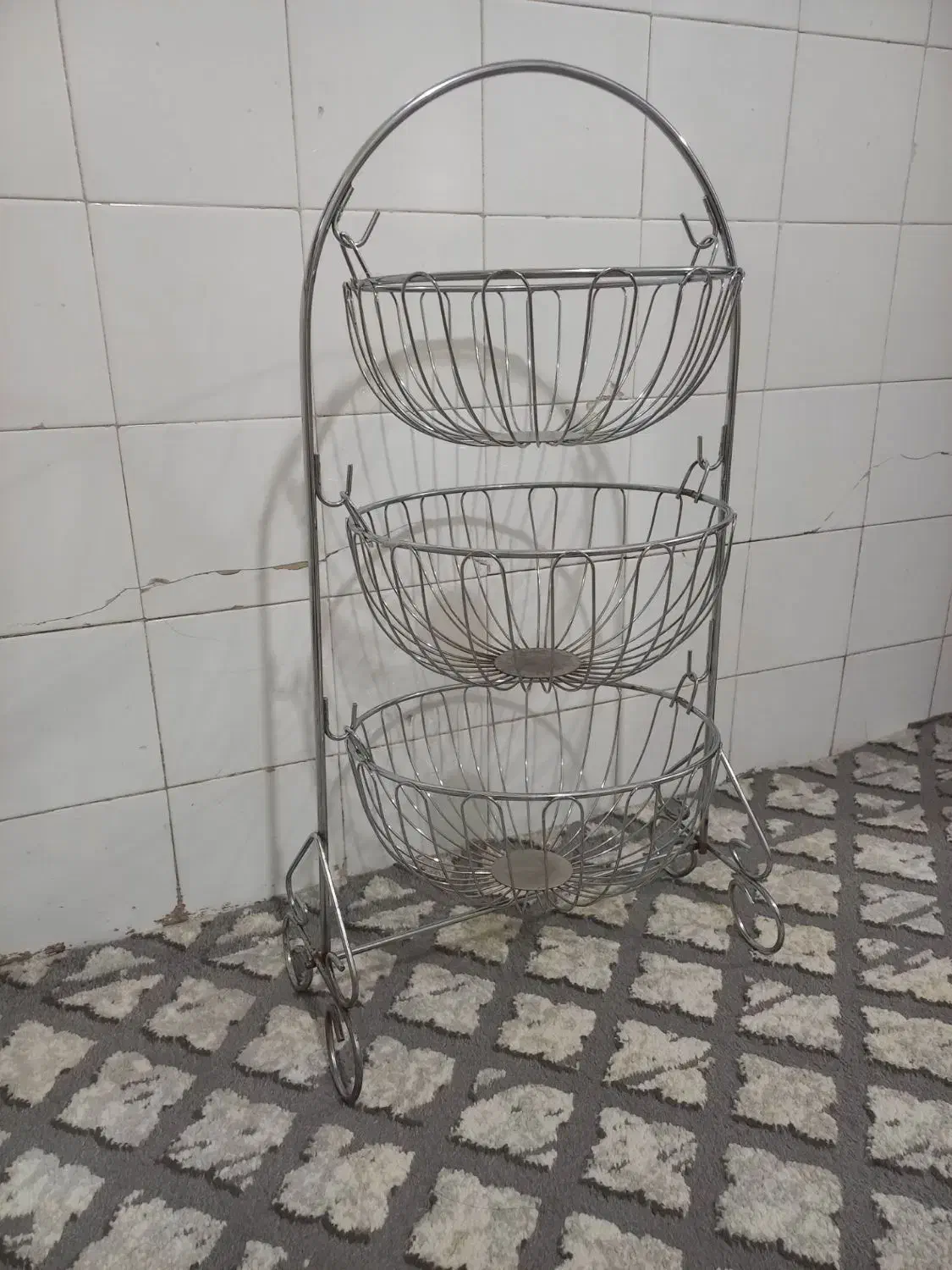 سبد سیب زمینی و پیاز|ظروف نگهدارنده، پلاستیکی، یک‌بارمصرف|سنندج, |دیوار