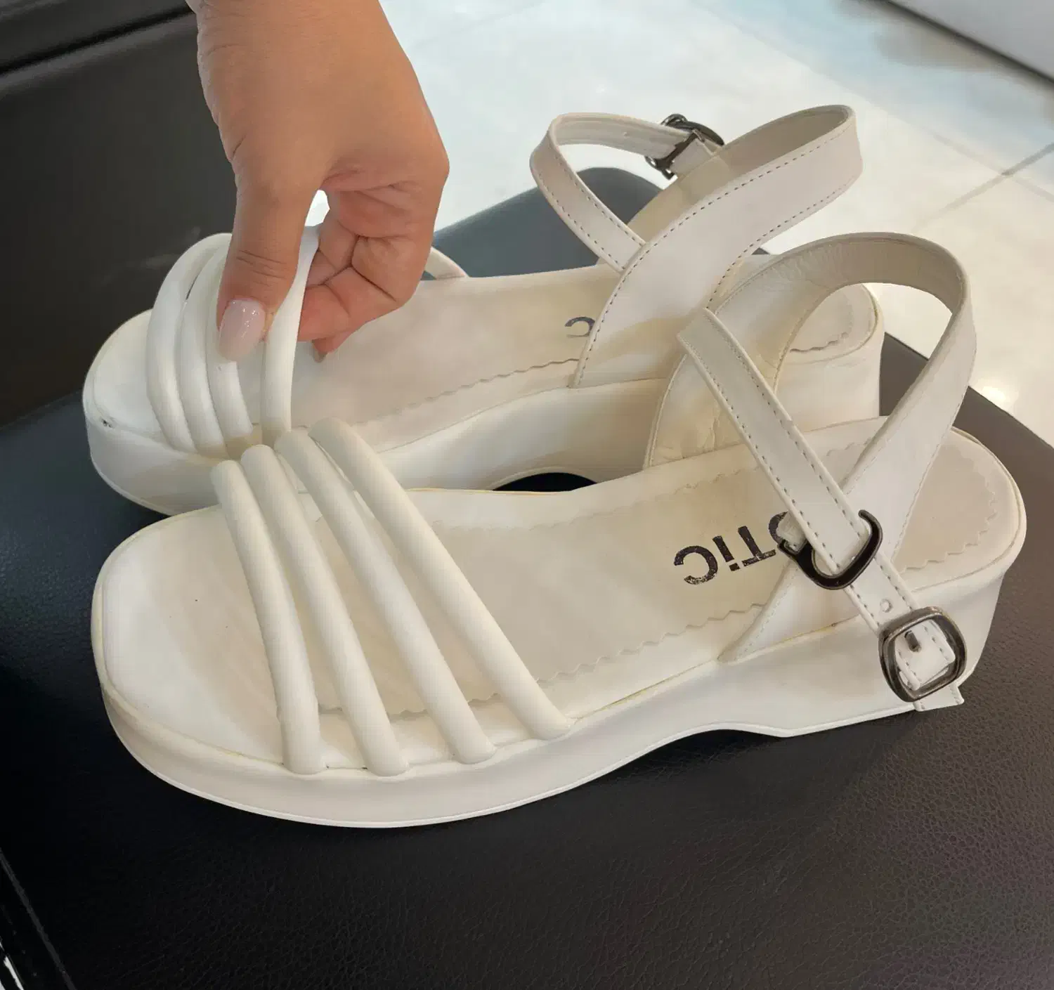 صندل سفید تابستونی|کیف، کفش، کمربند|قزوین, |دیوار