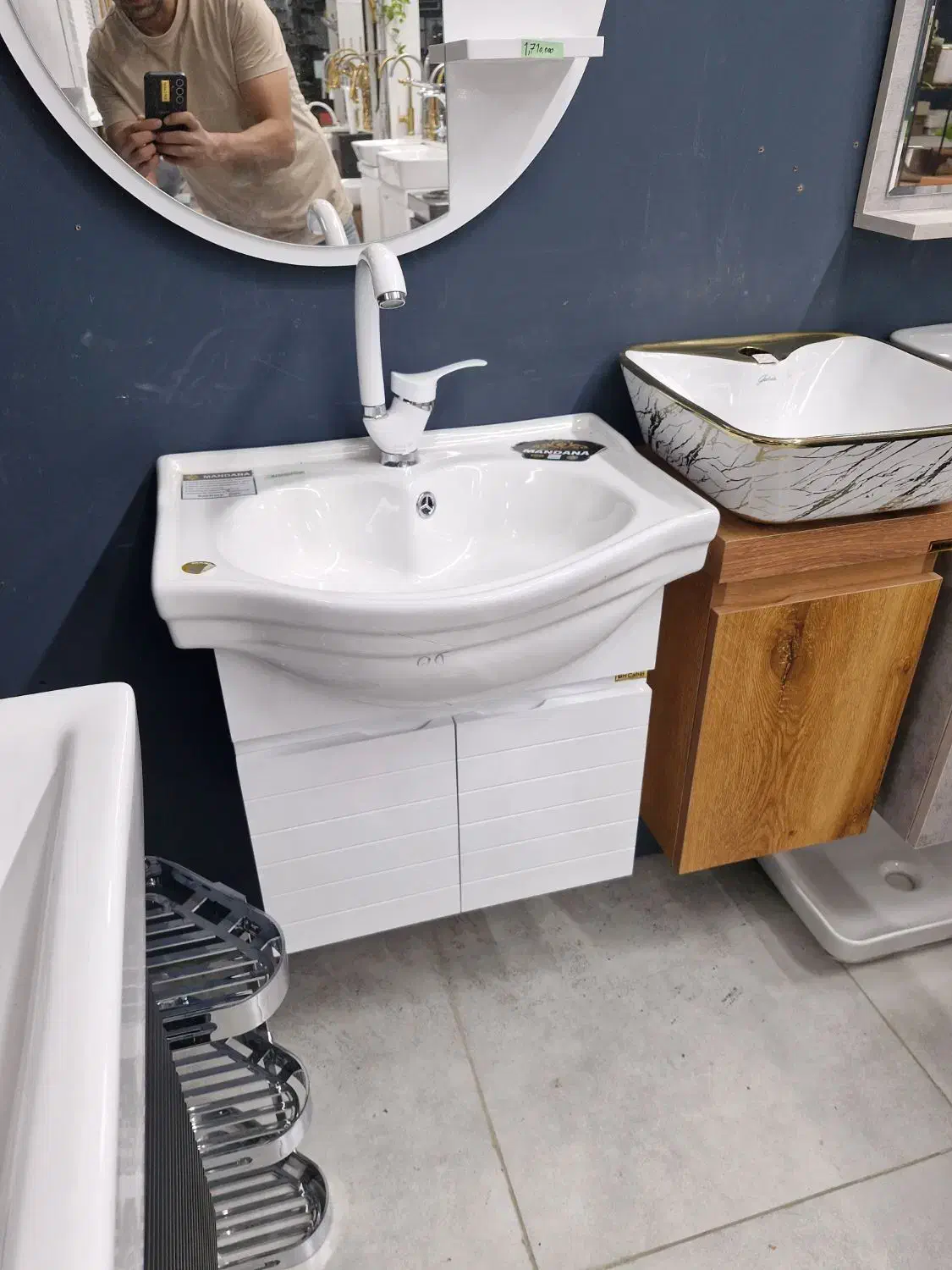 روشویی کابینتی۵۵سانت سرویس بهداشتی ضد آب مدل قلبی|مصالح و تجهیزات ساختمان|پردیس, فاز ۱|دیوار