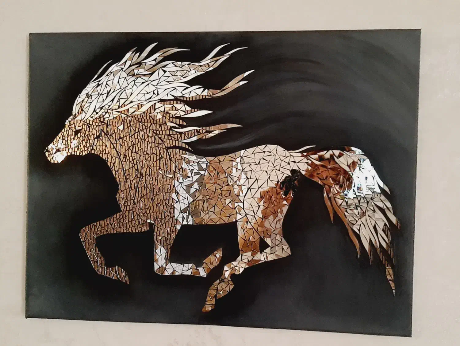 تابلوی آینه کاری|تابلو، نقاشی، عکس|کرمان, |دیوار