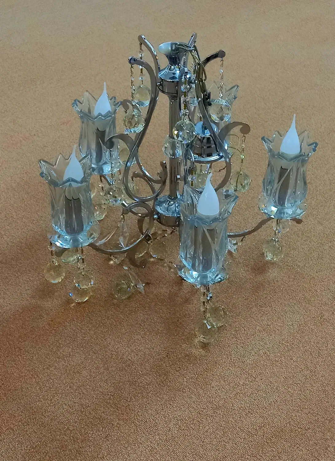 لوستر شیک|لوستر و چراغ آویز|قم, وادی السلام|دیوار