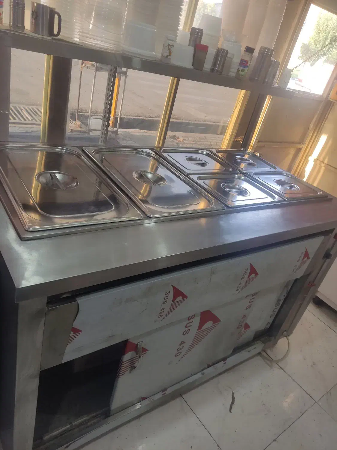 تاپینگ گرم با 6تا بنماری تمام استیل در حد نو|کافی‌شاپ و رستوران|شهرکرد, |دیوار