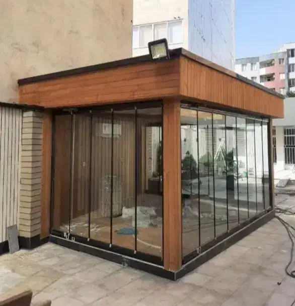 بالکن شیشه ای شیشه بالکنی شیشه بالکن تاشو|مصالح و تجهیزات ساختمان|قم, زنبیل آباد|دیوار