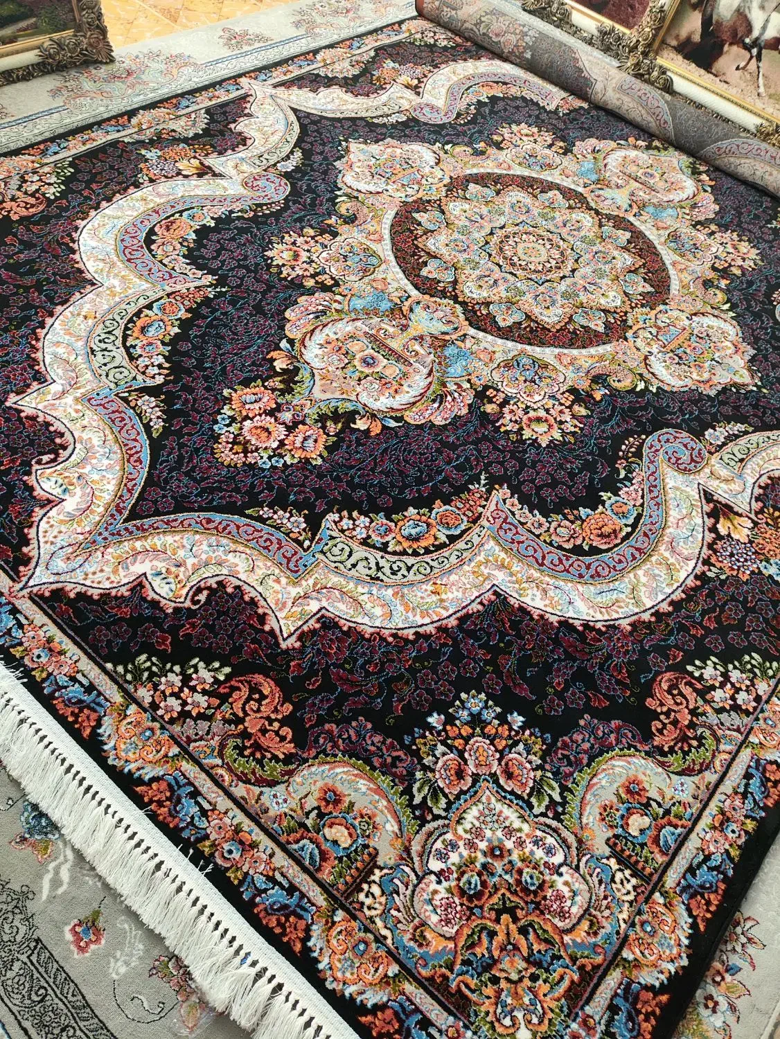 چهار تا فرش ۶متری نخی|فرش|کرمانشاه, |دیوار