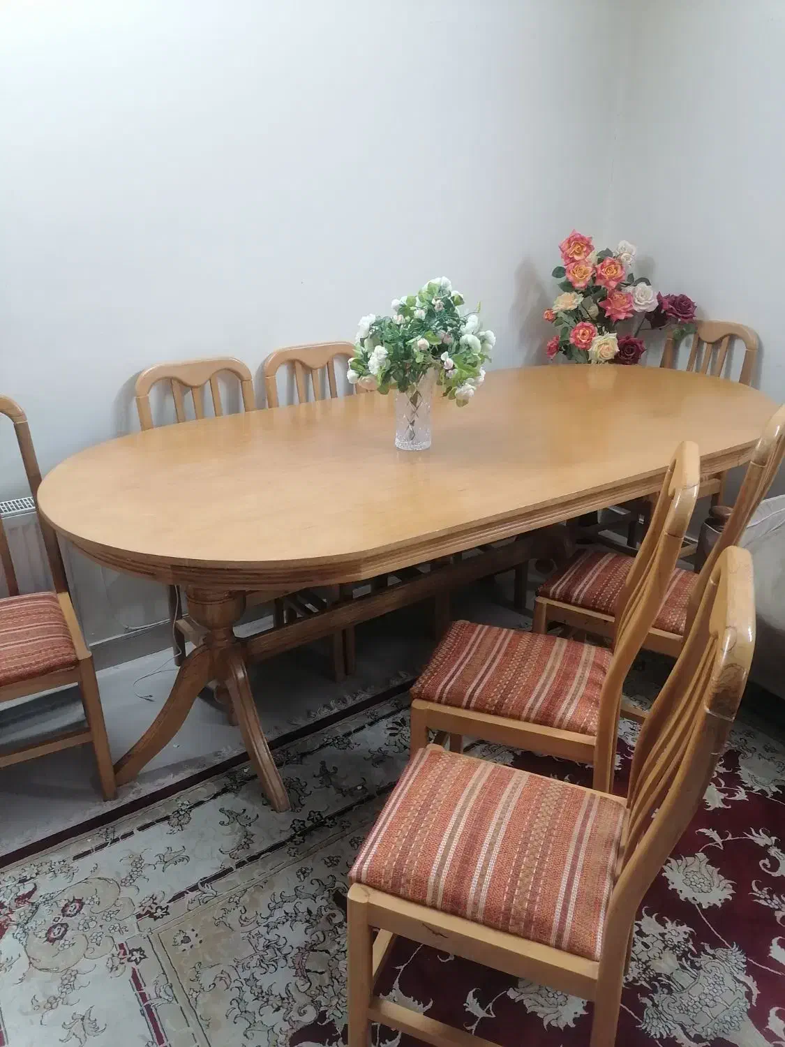 میز ناهار خوری 8 نفره با صندلی|میز و صندلی غذاخوری|مشهد, شریف|دیوار