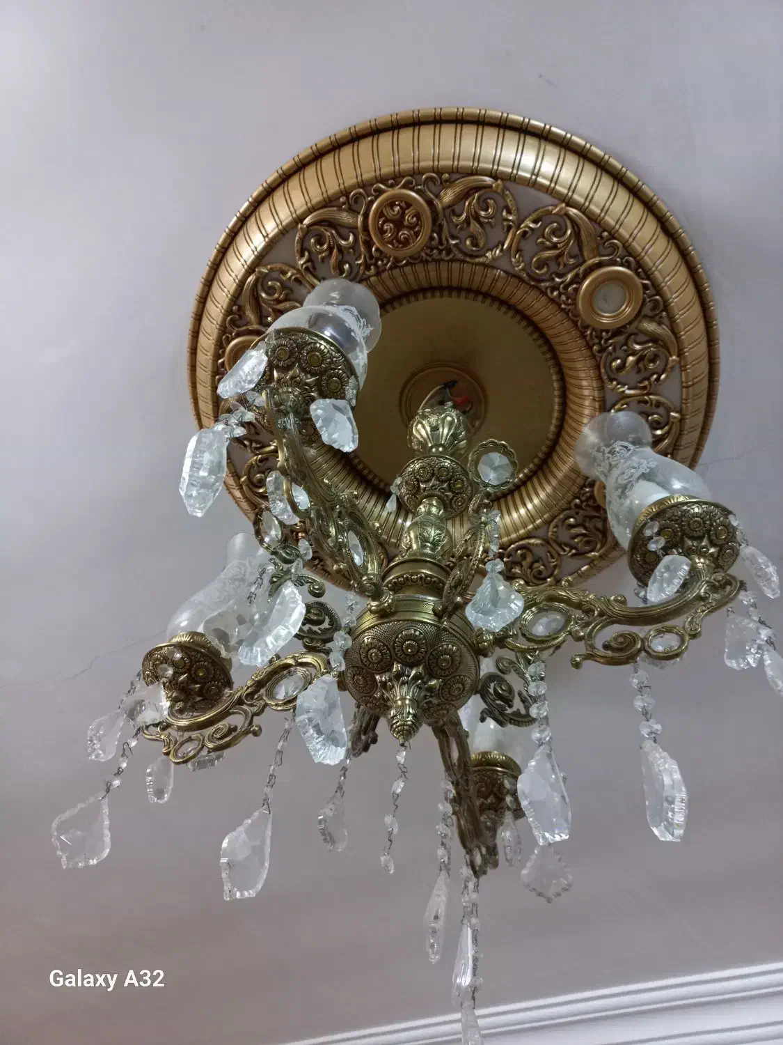 لوستر .دور لامپی وظرف میوه برنج|لوستر و چراغ آویز|قرچک, شهرک الحدید|دیوار