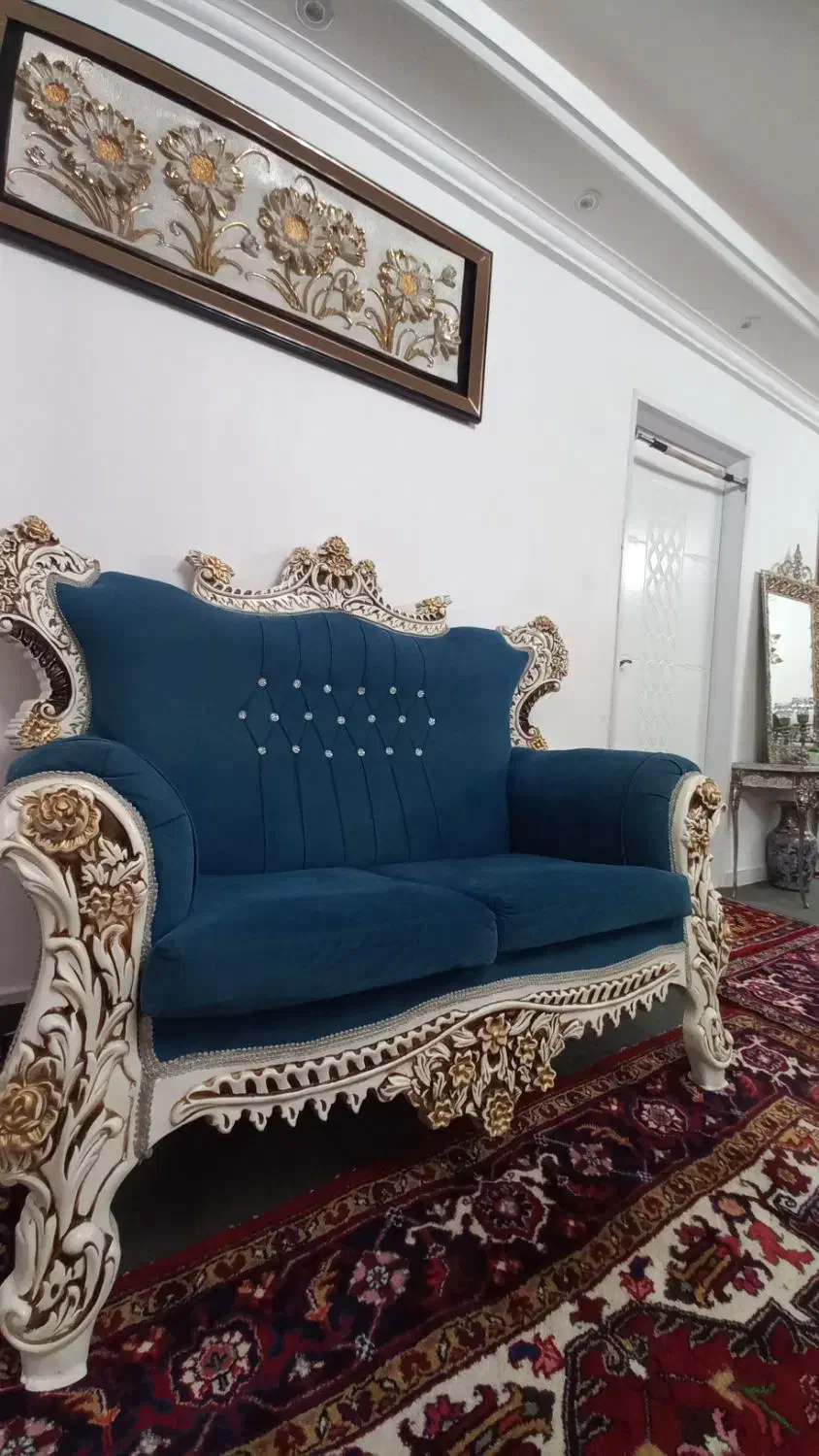 مبل ۷ نفره کاملا سالم|مبلمان خانگی و میز عسلی|مشگین شهر, |دیوار