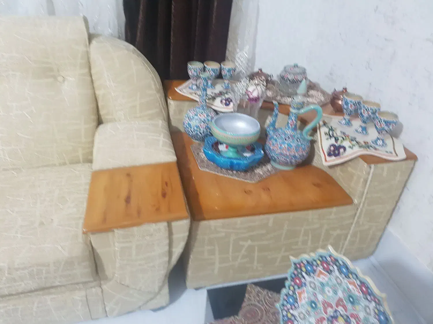 مبل راحتی ۷ نفره|مبلمان خانگی و میز عسلی|بم, |دیوار