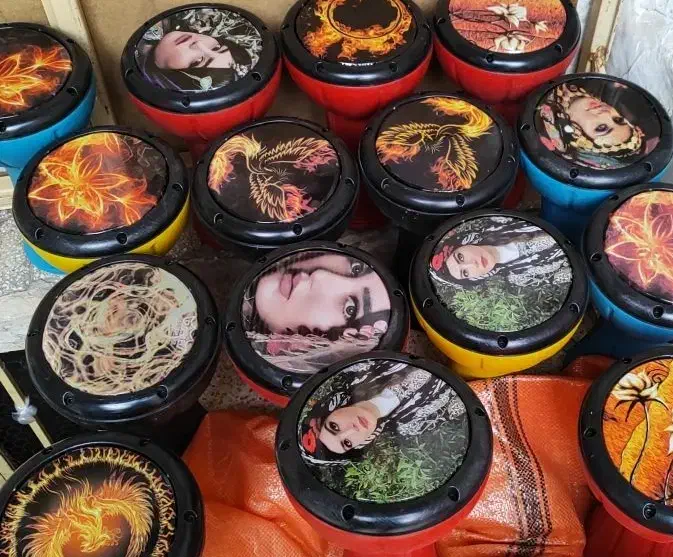 تمپو فایبر طرحدار|سازهای سنتی|قزوین, |دیوار