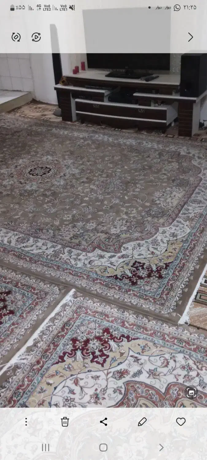 فرش ۹ متری ۵۰۰ شانه|فرش|بومهن, |دیوار